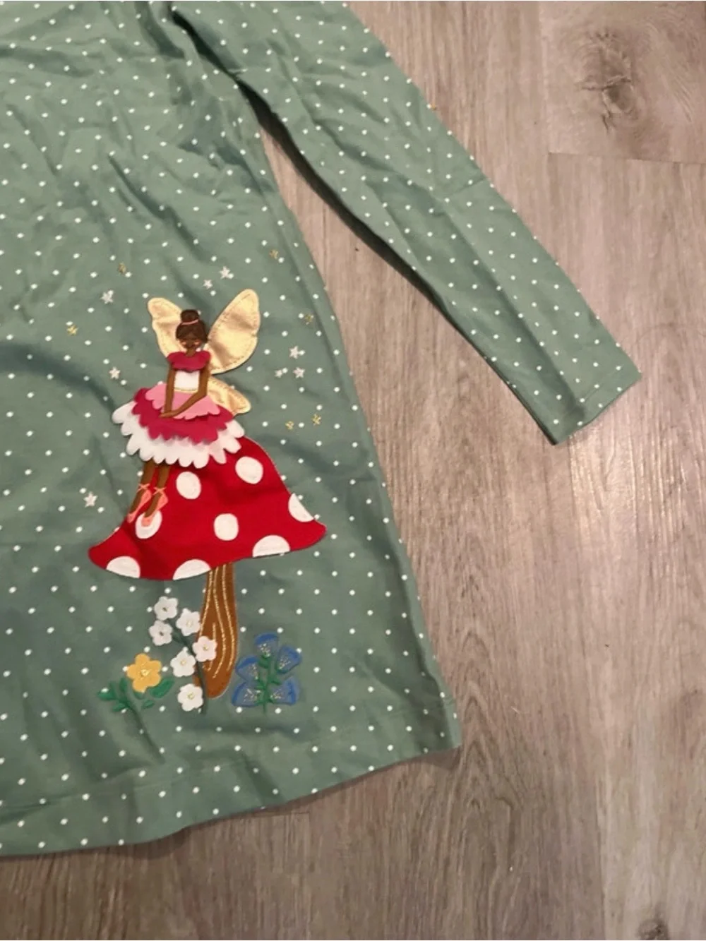 Mini boden green fairy dress